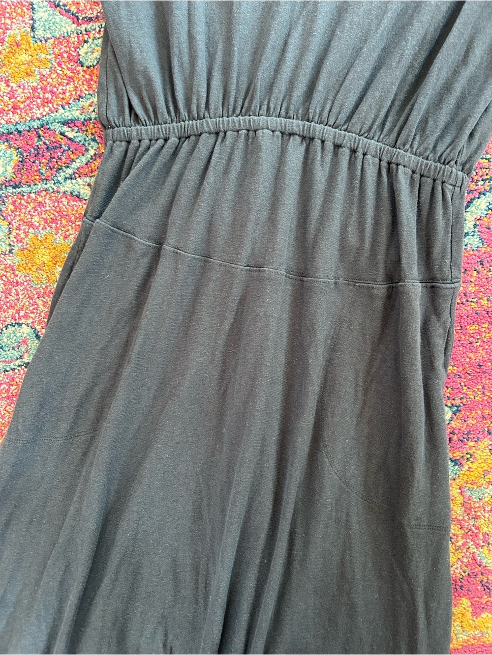 Free People | Women’s Charcoal Grey FP Beach Vneck Cap Sleeve Marlow Maxi Dress - Picture 8 of 16